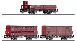 Zestaw 3 wagonów towarowych Górny Śląsk/Oberschlesien, Tillig 70067