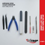 Podstawowy zestaw narzędzi modelarskich w pudełku, Mirage 100075