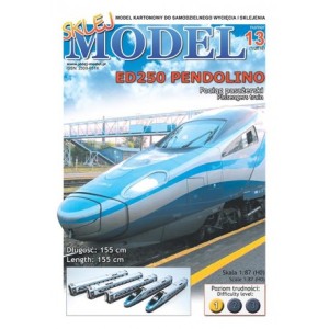 Pociąg pasażerski ED250 Pendolino, Sklej Model 1/2018