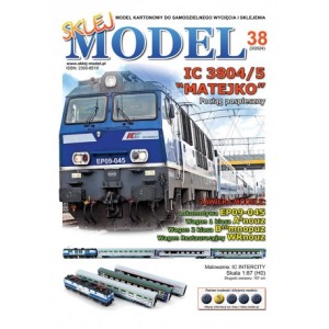 Pociąg pospieszny IC 3804/5 Matejko, Sklej Model 3/2024