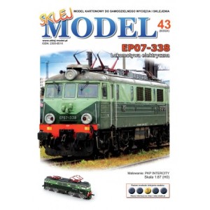 Lokomotywa elektryczna EP07-338, Sklej Model 8/2024