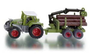 Traktor z leśną przyczepą, Siku 1645