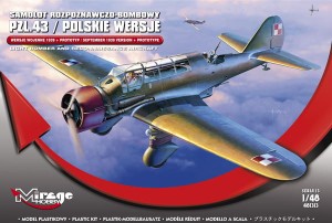 PZL 43A - Samolot Rozpoznawczo - Bombowy, Mirage Hobby 481313