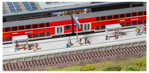 Nowoczesny peron z akcesoriami, Faller 120202