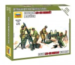 WWII Soviet 120-MM Mortar with crew, Zvezda 6147