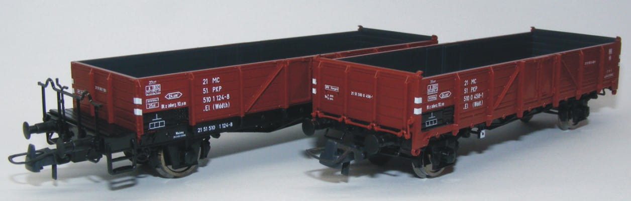 Set de 2 wagons plats à ranchers SNCF ép. VI - N 1/160 - MINITRIX 18290